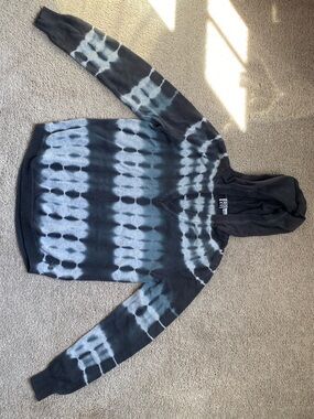 Y2K Vintage Roxy Tie Dye Sweater Hoodie, Size Small